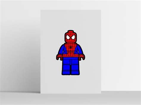 Lego spiderman svg Lego for cricut and silhouette INSTANT | Etsy