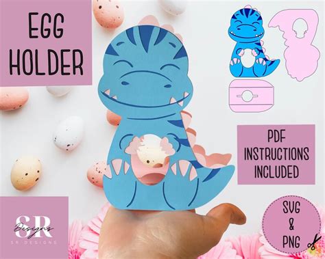 Dinosaur Egg Holder SVG. Egg Holder Svg. Dinosaur Easter Egg - Etsy UK