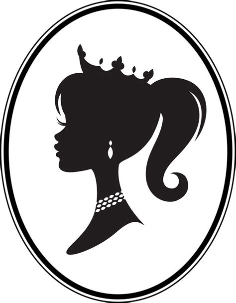 Perfect :) | Princess silhouette, Barbie silhouette, Silhouette