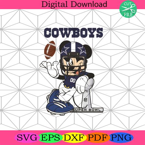 Dallas Cowboys Mickey Mouse Svg Sport Svg, Dallas Cowboys - SilkySVG