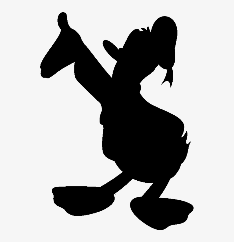 804 8049765 donald duck silhouette illustration