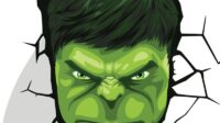 HULK face vector