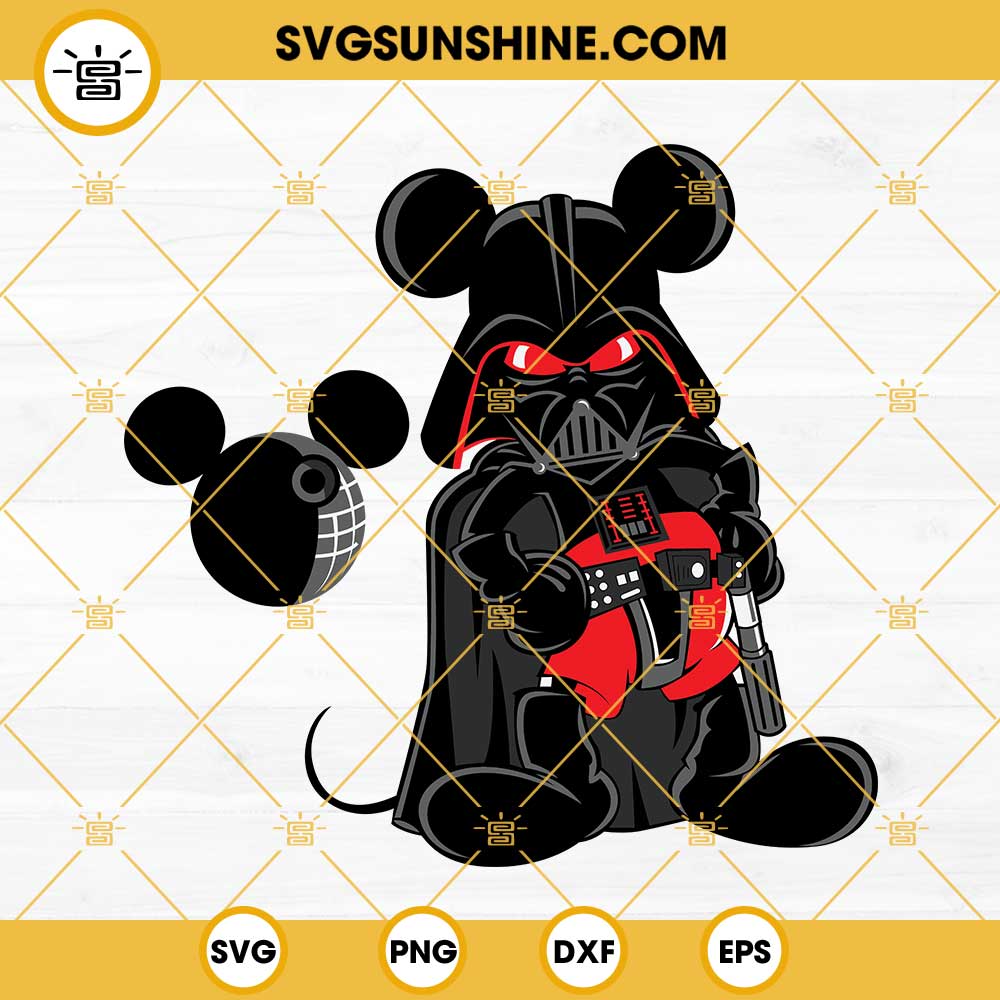 Mickey Darth Vader SVG: A Fusion of Two Iconic Characters