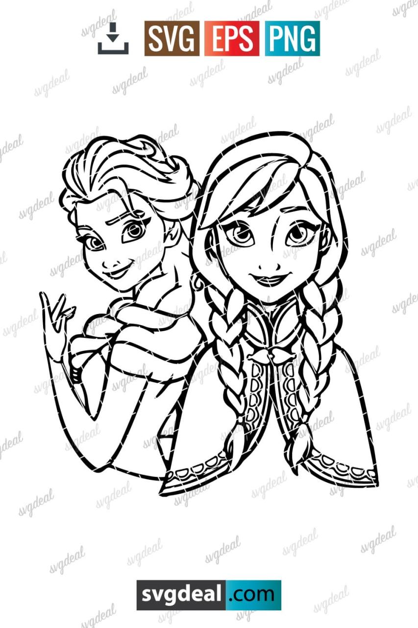 Elsa And Anna SVG Free: Unlocking the Magical World of Frozen