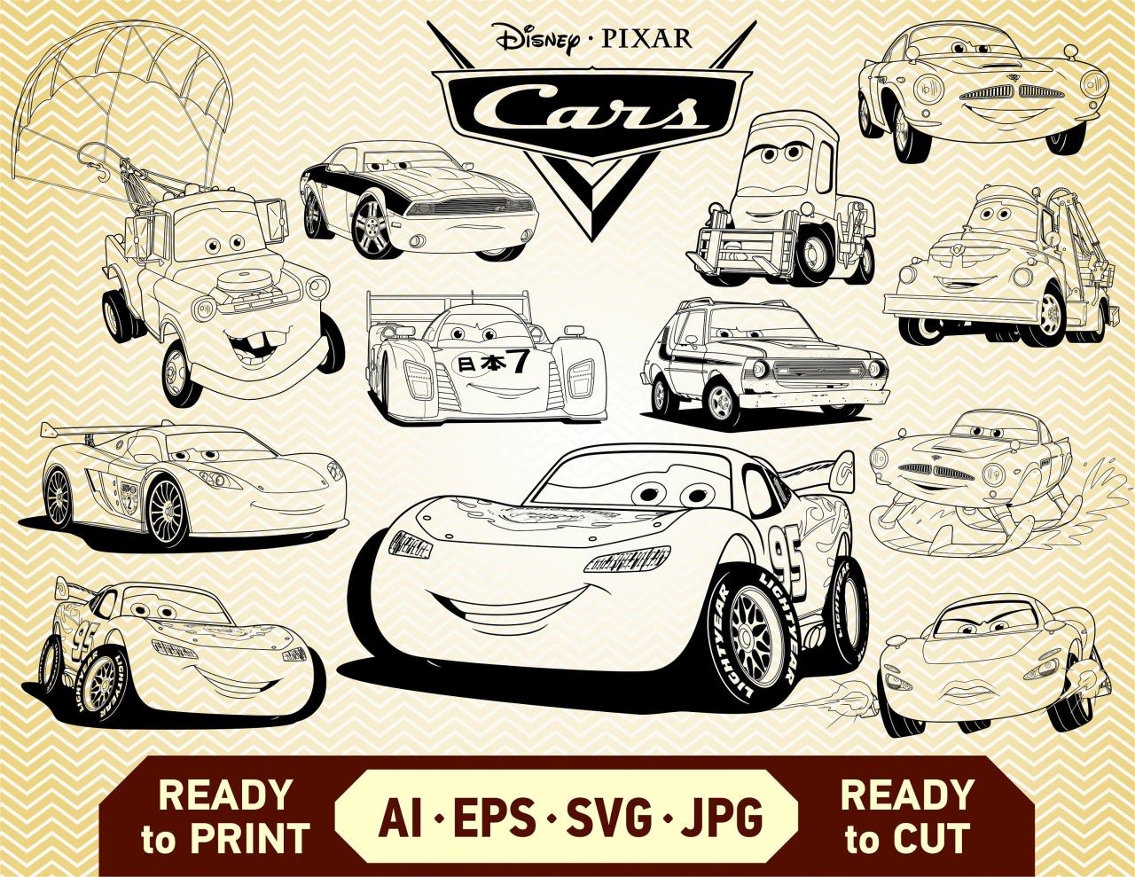 Disney Cars SVG: Unleash the Magic of Pixar's Beloved Franchise