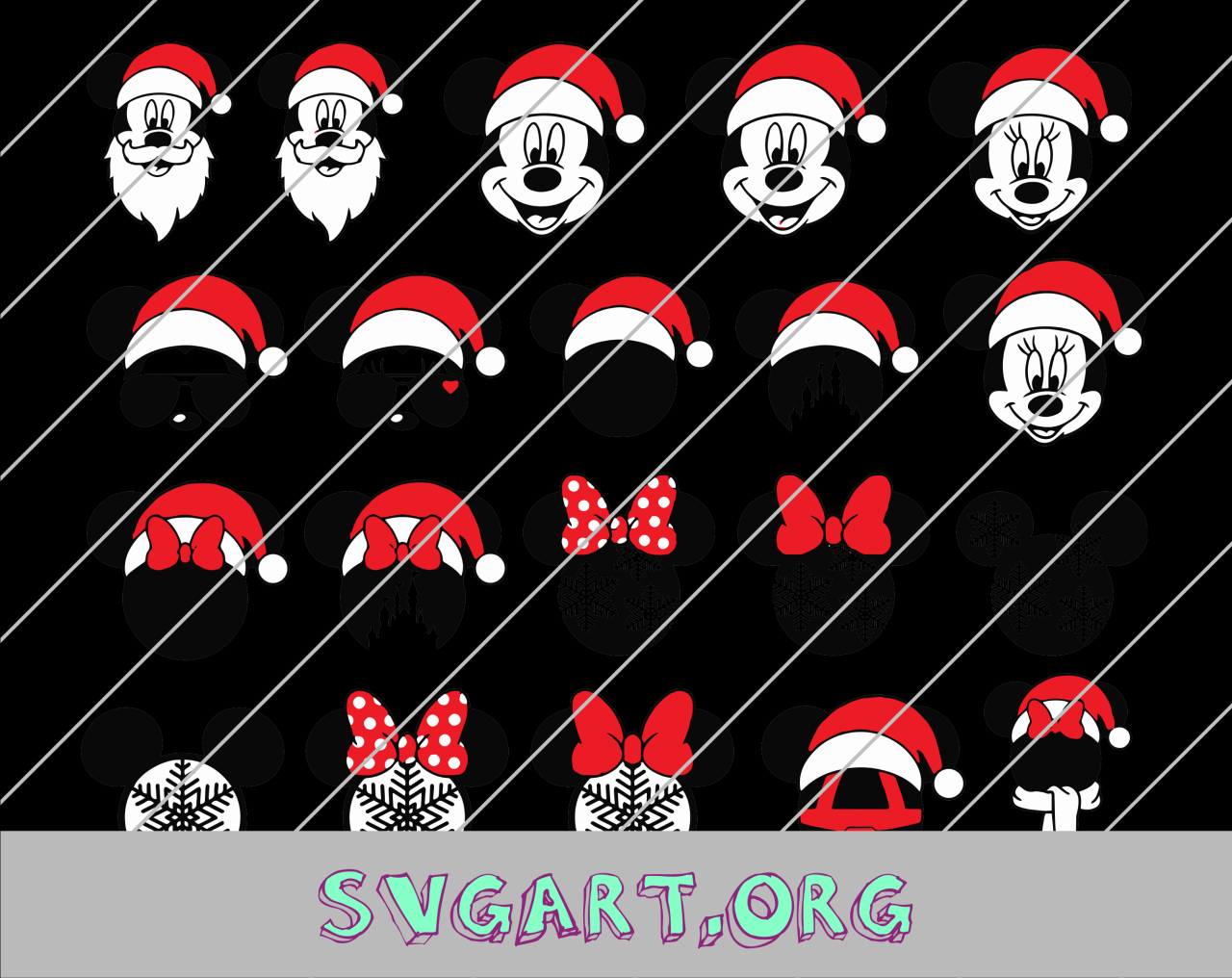 Christmas Mickey Ears SVG: A Festive DIY for the Holidays