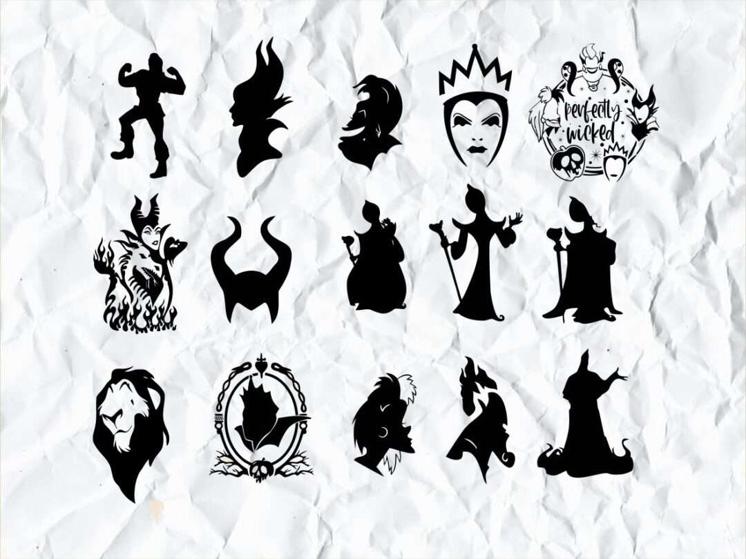 Disney Villains SVG: Unleashing the Dark Side of Magic