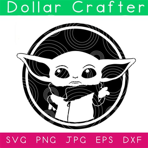 Baby Yoda SVG Cut File Set for Cricut or Silhouette ⋆ Dollar Crafter