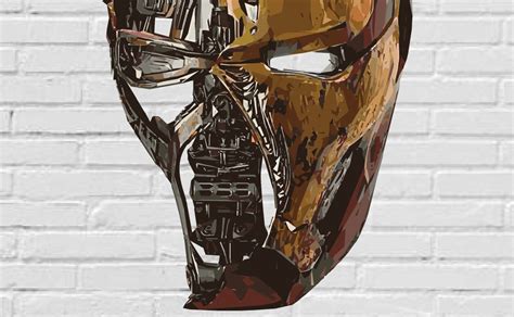 Iron Man Helmet Svg Marvel Avengers Superhero Pdf Jpg Eps Png | Etsy