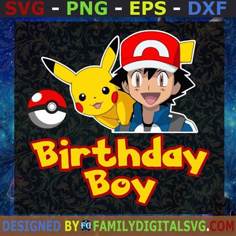 Pokemon Birthday SVG