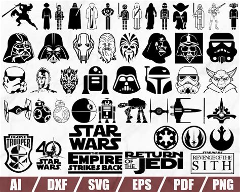 Star Wars Svg Star Wars Silhouette Star Wars Vector Star - Etsy