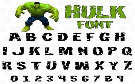 Hulk Font Free Download - Free Fonts Like