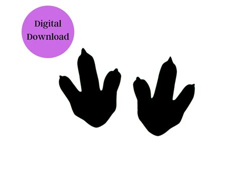 SVG Dinosaur Footprint Digital download | Etsy