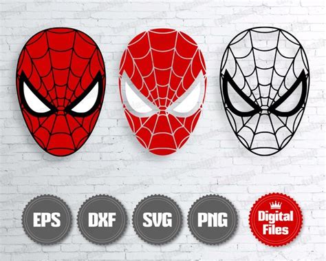 Spider Man Mask Layered SVG Spider Man Logo Svg Spider Man | Etsy