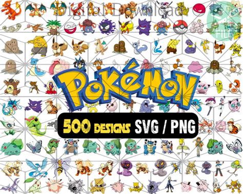 500+ Bundle Pokemon Svg, Pokemon Png, Pikachu Svg - SilkySVG