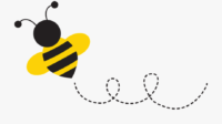 clipart bee trail 1