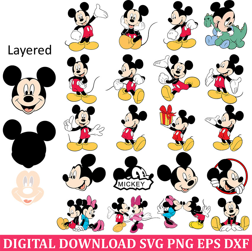 mickey mouse head svg