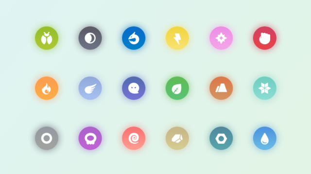 pokemon types icons daniel motta