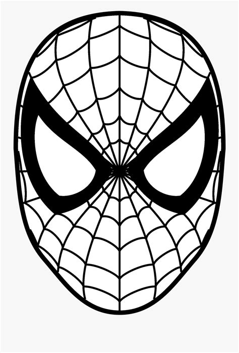 Spider Man Logo Png Transparent & Svg Vector - Spiderman Face , Free