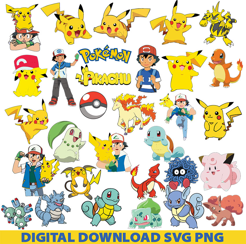 Pokemon svg bundle