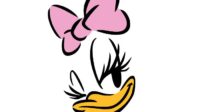 daisy duck outline