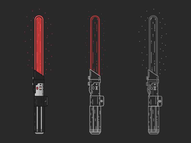 darthvaderlightsaber dribbble